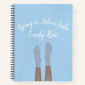 Füße, in Lake 8.5" x 11" Spiral Notebook Notizblock (Vorderseite)