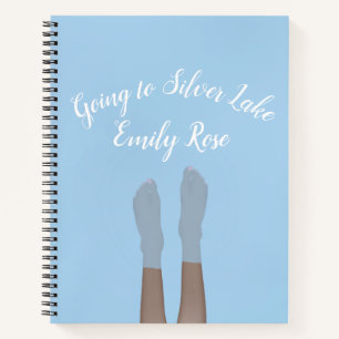 Füße, in Lake 8.5" x 11" Spiral Notebook Notizblock