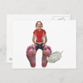 Füße klopfen postkarte (Vorne/Hinten)