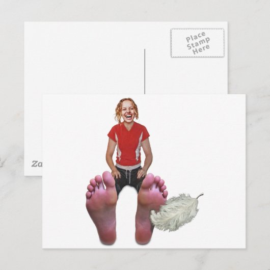 Füße klopfen postkarte (Vorne/Hinten)