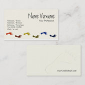 Füße Visitenkarte (Vorne/Hinten)