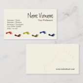 Füße Visitenkarte (Vorne/Hinten)