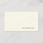 Füße Visitenkarte (Rückseite)