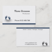 Füsse Visitenkarte (Vorne/Hinten)