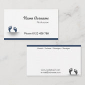 Füsse Visitenkarte (Vorne/Hinten)