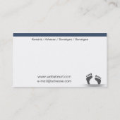 Füsse Visitenkarte (Rückseite)