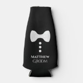 Fuße weiße Krawatte Groom Wedding Foam Flasche Coo Flaschenkühler (Vorderseite)