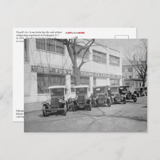 Fussell's Ice Cream Postkarte (Vorne/Hinten)