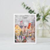 Fussen Germany Travel Place Watercolor Postkarte (Stehend Vorderseite)