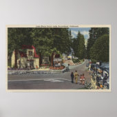 Fußgänger am Lake Shore Drive Poster (Vorne)