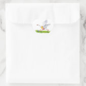 Fußgänger Herz-Aufkleber (Tasche)