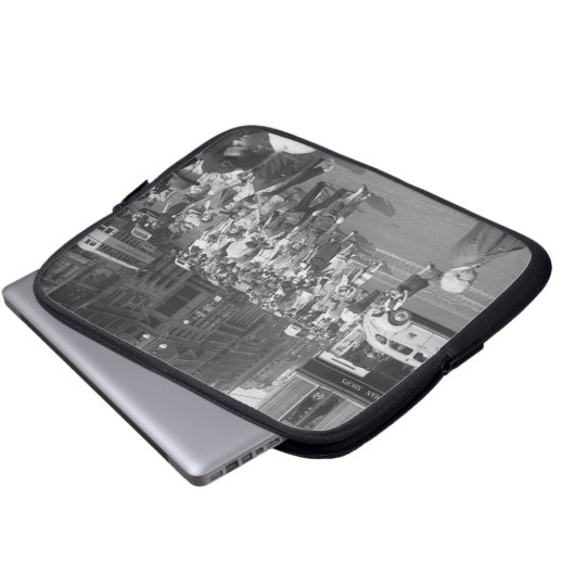 Fußgänger Laptopschutzhülle (Vorne Knopf)