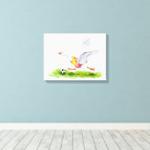 Fußgänger Leinwanddruck (Insitu (Holzboden))