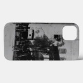 Fußgänger, Radfahrer und Pferdekutschen Case-Mate iPhone Hülle (Rückseite (Horizontal))