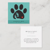 Fußgänger-Service-Päpsel-Platz-Visitenkarte Quadratische Visitenkarte (Vorne/Hinten)