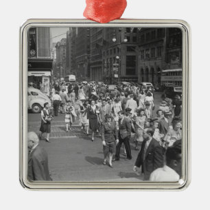 Fußgänger Silbernes Ornament