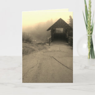 Fußgängerbrücke Feiertagskarte