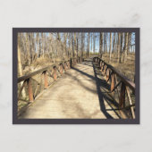 Fußgängerbrücke Postkarte (Vorderseite)