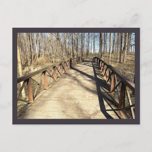 Fußgängerbrücke Postkarte (Vorderseite)