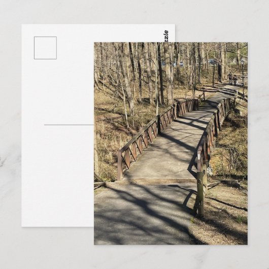 Fußgängerbrücke Postkarte (Vorne/Hinten)