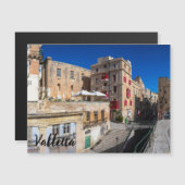 Fußgängerbrücke, schmale Straße mit Treppe in Vall Magnetkarte (Vorne/Hinten)