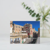 Fußgängerbrücke, schmale Straße mit Treppe in Vall Postkarte (Stehend Vorderseite)