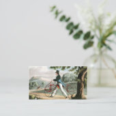 FußgängerHobbyhorse Vintage Fahrrad-Gewohnheit Visitenkarte (Stehend Vorderseite)