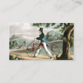 FußgängerHobbyhorse Vintage Fahrrad-Gewohnheit Visitenkarte (Vorderseite)