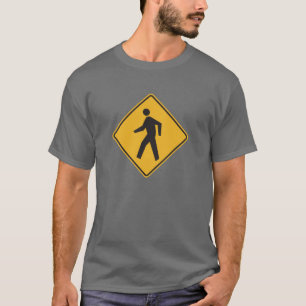 Fußgängerübergang-Straßenschild T-Shirt