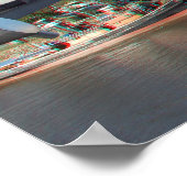 Fußgängerüberquerung des Brisbane-Flusses in 3D-An Poster (Ecke)