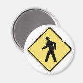 Fußgängerüberquerung Magnet (Vorderseite/Rückseite)
