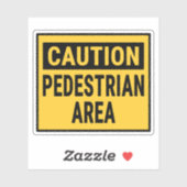 Fußgängerzone Aufkleber (Blatt)