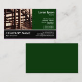 Füßiges Foto - DK-Grün - Stahlrahmen-Bau Visitenkarte (Vorne/Hinten)