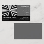 Füßiges Foto - Grau 60pc - Spirale Visitenkarte (Vorne/Hinten)