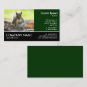 Füßiges Foto - graues Eichhörnchen Visitenkarte (Vorne/Hinten)