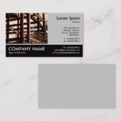 Füßiges Foto - lt Gray - Stahlrahmen-Bau Visitenkarte (Vorne/Hinten)