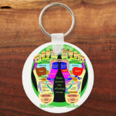 Fußkarte Reflexzonenmassage Schlüsselanhänger (Vorderseite)