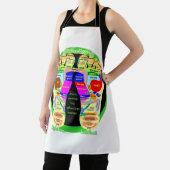 Fußkarte Reflexzonenmassage Schürze (InSitu)