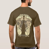 Fußkarte T - Shirt der Reflexzonenmassage (Rückseite)