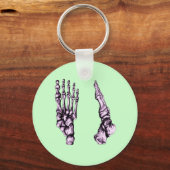 Fußknochen - lila schlüsselanhänger (Vorderseite)