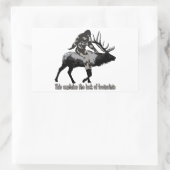 Fußmangel Rechteckiger Aufkleber (Tasche)