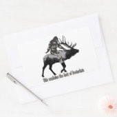 Fußmangel Rechteckiger Aufkleber (Umschlag)