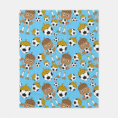 Fußmantelmuster Fleecedecke (Vorderseite)