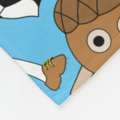 Fußmantelmuster Fleecedecke (Ecke)