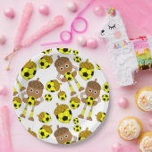 Fußmantelmuster Pappteller (Party)