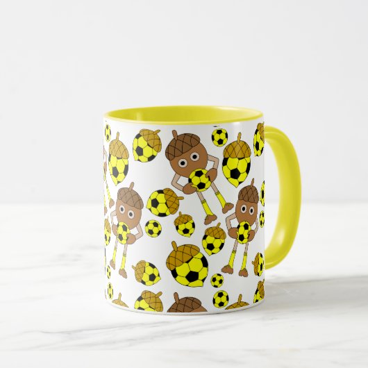 Fußmantelmuster Tasse (VorderseiteRechts)