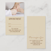 Fußmassage Akupressur Physiotherapie Ernennung Terminkarte (Vorne/Hinten)