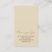 Fußmassage Akupressur Physiotherapie Ernennung Terminkarte (Rückseite)