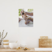 Fußmassage mit heißen Steinen Poster (Küche)