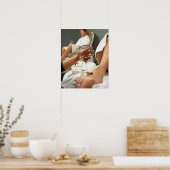 Fußmassage mit Öl Poster (Küche)